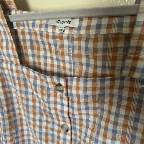 Madewell Gingham Ruffle Tank - Picture 4 of 4